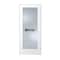 Trimlite Primed 1Lite Mirror TwoSides Tempered Glass Interior French 71/4" LH Prehung 3068pri1501MIRTLH15714 - alternate 1